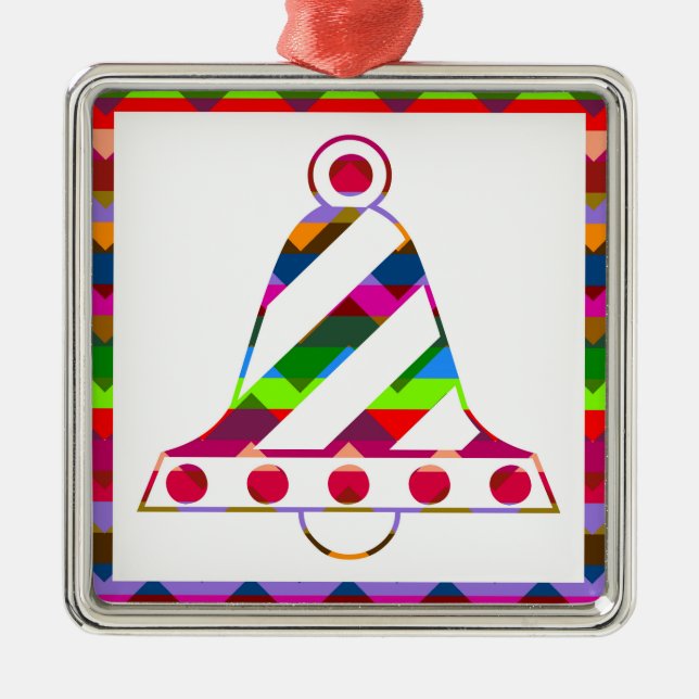 Ornamento De Metal Christmas Bell (Frente)