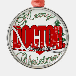 Ornamento De Metal CHRISTMAS Ophthalmologist EYE DOCTOR