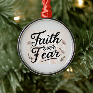 Ornamento De Metal  Christmas Ornament | Faith Inspired