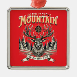 Ornamento De Metal Christmas Reindeer