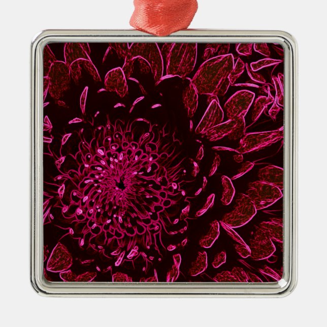 Ornamento De Metal Chrysanthemum (Frente)
