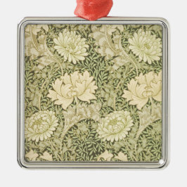 Ornamento De Metal Chrysanthemum Flower Pattern (por William Morris)