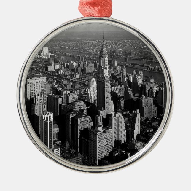 Ornamento De Metal Chrysler Building New York Manhattan (Frente)