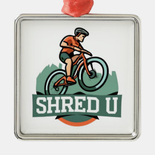 Ornamento De Metal Ciclismo de Montanha Universidade Shred