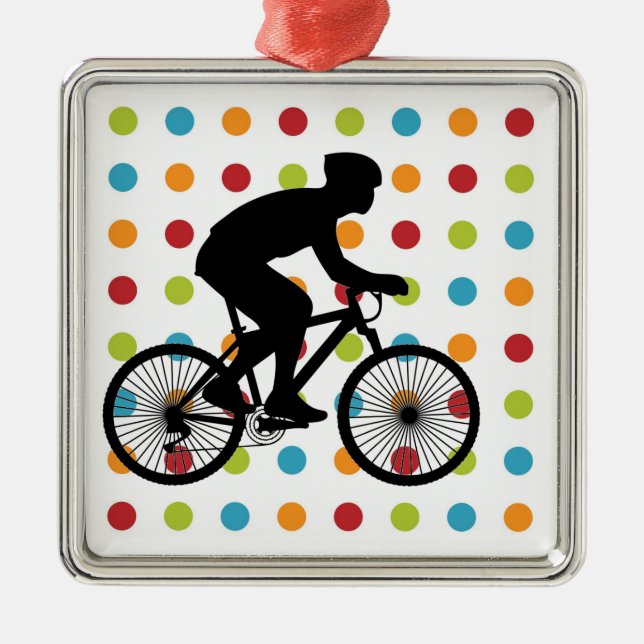 Ornamento De Metal ciclista (Frente)