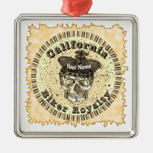Ornamento De Metal Ciclista da Califórnia