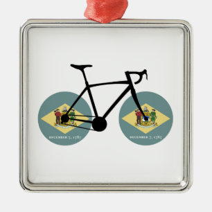 Ornamento De Metal Ciclo de Sinalizador de Delaware