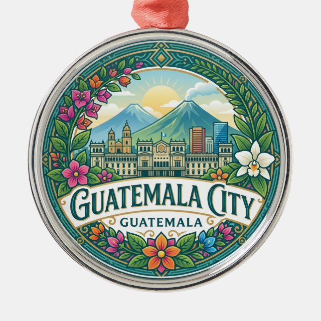 Ornamento De Metal Cidade da Guatemala Guatemala (Frente)