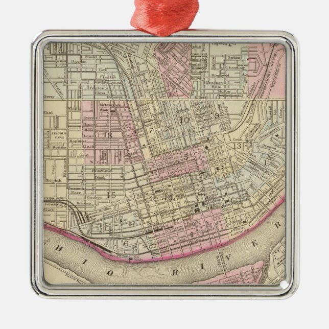 Ornamento De Metal Cincinnati 2 (Frente)