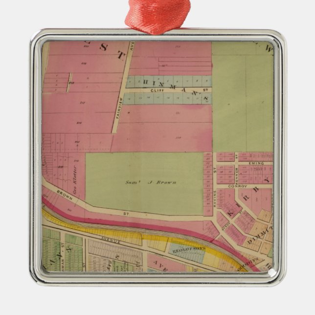 Ornamento De Metal Cincinnati, Ohio 3 (Frente)