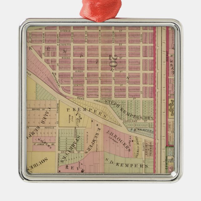 Ornamento De Metal Cincinnati, Ohio 4 (Frente)