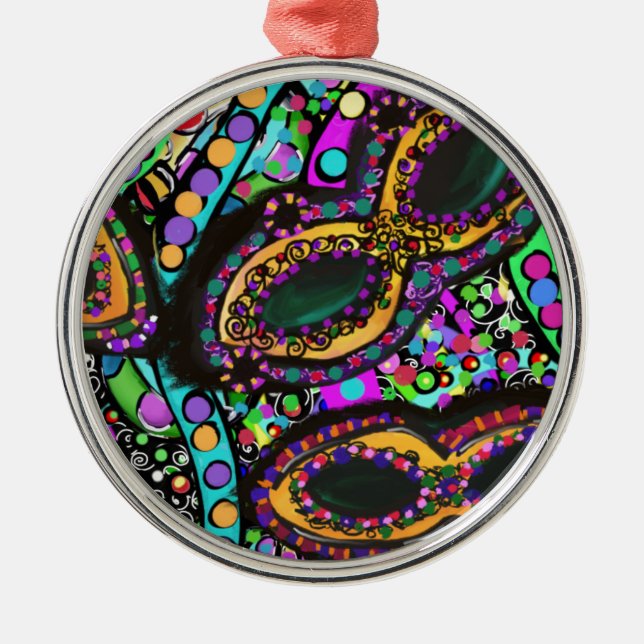 Ornamento De Metal Circo de Arte (Frente)