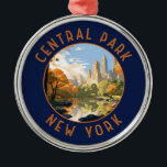 Ornamento De Metal Circular Retrotraído do Central Park Nova Iorque<br><div class="desc">Trabalho de arte do vetor do Central Park. Central Park é um parque urbano entre o Upper West Side e o Upper East Side,  bairros de Manhattan,  em Nova Iorque,  que foi o primeiro parque paisagístico nos Estados Unidos.</div>