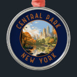 Ornamento De Metal Circular Retrotraído do Central Park Nova Iorque<br><div class="desc">Trabalho de arte do vetor do Central Park. Central Park é um parque urbano entre o Upper West Side e o Upper East Side,  bairros de Manhattan,  em Nova Iorque,  que foi o primeiro parque paisagístico nos Estados Unidos.</div>