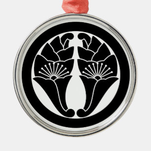 Ornamento De Metal Círculo com Anjô Duplo