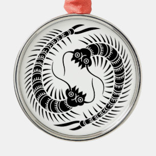 Ornamento De Metal Círculo de centopéias viradas