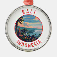 Círculo Retro Distresso de Bali Indonésia