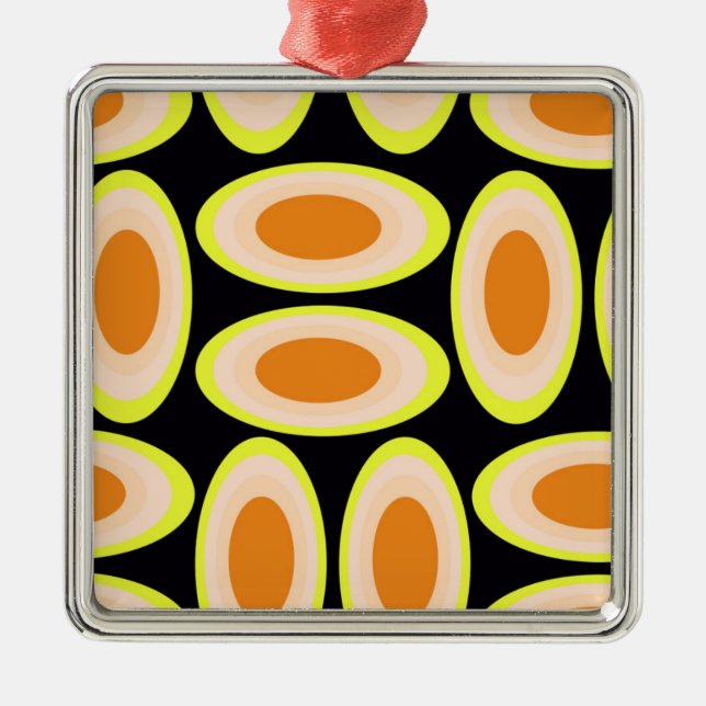 Ornamento De Metal Círculos (Frente)