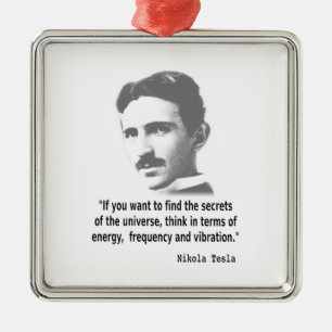 Ornamento De Metal Citação De Nikola Tesla