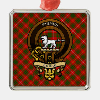 Ornamento De Metal Clan Bruce Crachá e Crest escoceses | Casaco de ar