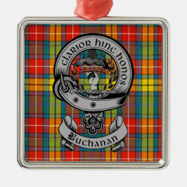 Ornamento De Metal Clan Buchanan Crest Crachá & Tartan