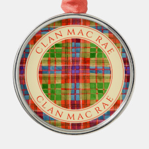 Ornamento De Metal CLAN MAC RAE Premium Round Ornament