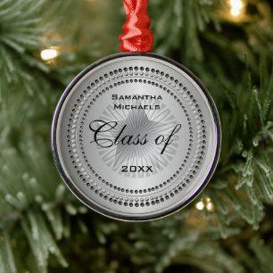 Ornamento De Metal Classe de tonalidade prateada de classificação d