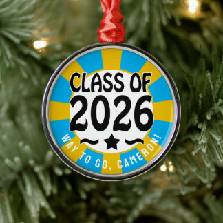 Ornamento De Metal Classe Star de Graduação 2026