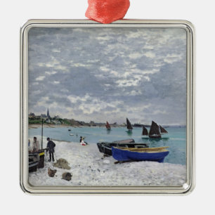 Ornamento De Metal Claude Monet Praia de Sainte-Adresse
