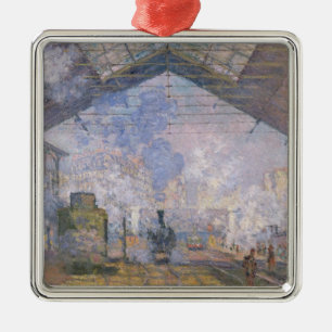 Ornamento De Metal Claude Monet The Gare Rua Lazare, 1877