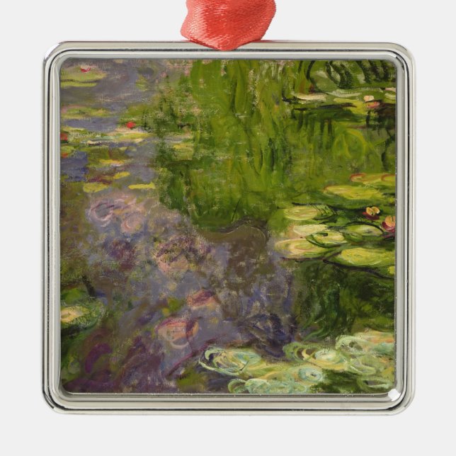 Ornamento De Metal Claude Monet | Waterlilies (Frente)