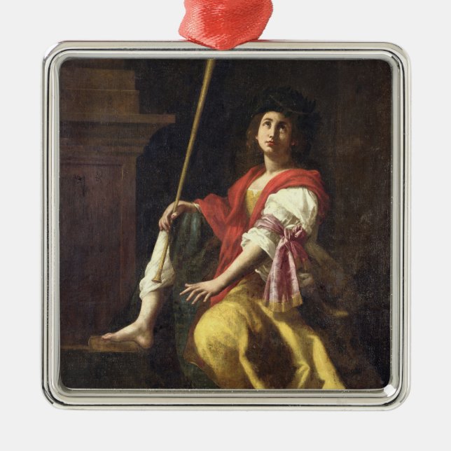 Ornamento De Metal Clio, musa da história, 1624 (Frente)