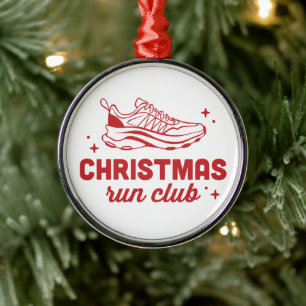 Ornamento De Metal clube de corrida de Natal estético vintage retrô