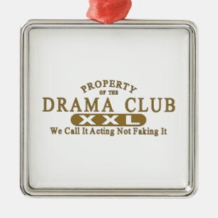 Ornamento De Metal Clube do drama