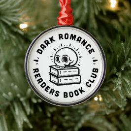 Ornamento De Metal Clube do livro de leitores de romance escuro