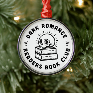 Ornamento De Metal Clube do livro de leitores de romance escuro