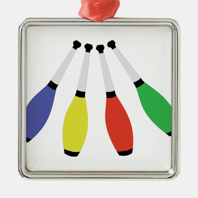 Ornamento De Metal Clubes de mnanipulação (Frente)