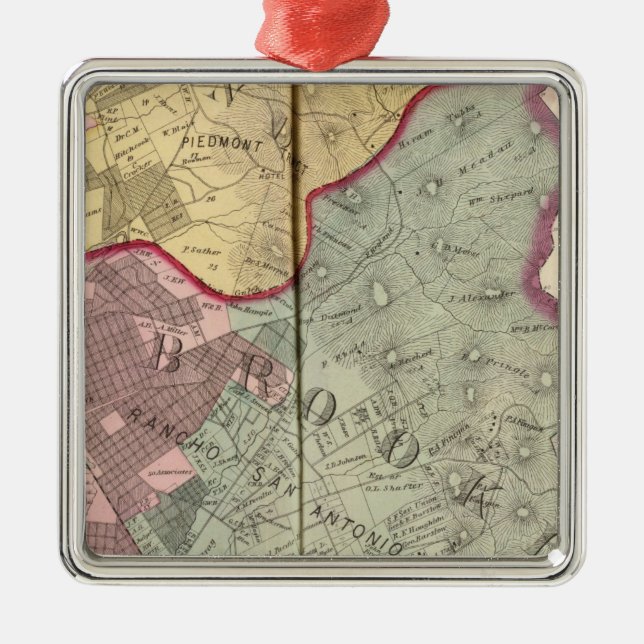 Ornamento De Metal CO2 de Alameda (Frente)