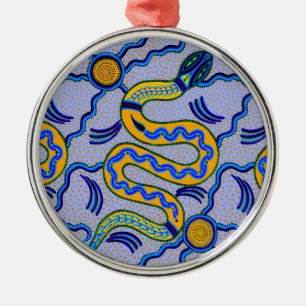 Ornamento De Metal Cobra Tribal