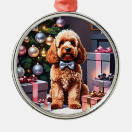 Ornamento De Metal Cockapoo Natal