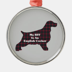 Ornamento De Metal Cocker BFF