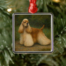 Ornamento De Metal Cocker Spaniel