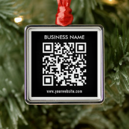 Ornamento De Metal Código QR editável (gerado instantaneamente) | Pre