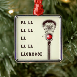 Ornamento De Metal Colecionável de Natal de Lacrosse