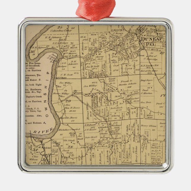 Ornamento De Metal Colerain, Ohio (Frente)
