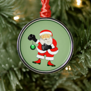 Ornamento De Metal Coletor de Natal Boxer