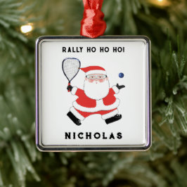 Ornamento De Metal Coletor Racquetball Personalizado