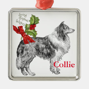 Ornamento De Metal Colie Vintage Personalize com Arco de 'Brilho' Nat