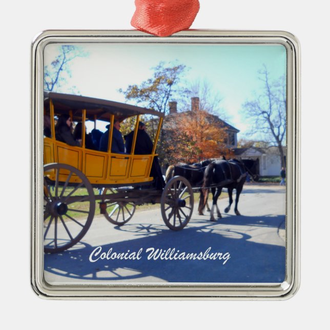 Ornamento De Metal Colonial Williamsburg (Frente)