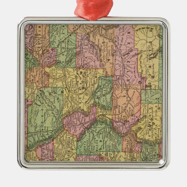 Ornamento De Metal Colorado 10 (Frente)